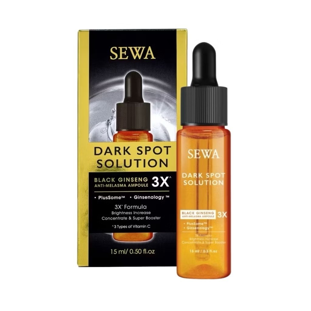 SEWA DARK SPOT SOLUTION 3X เซวาแอมพูลโสมดำ (15 ml.) ขวดเล็ก