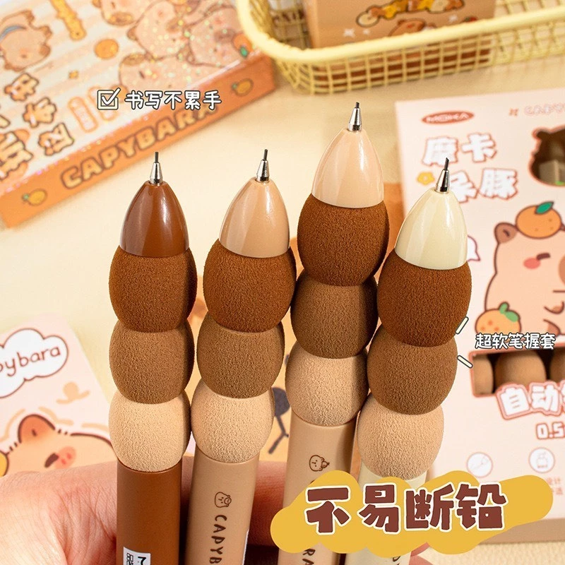 chuanchuan ดินสอกด ด้ามจับหนานุ่ม 0.5mm 4แท่ง/กล่อง thumbnail 4