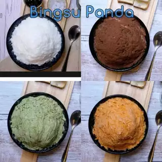 ผงบิงซูสำเร็จรูป รสนม Bingsu Powder สายไหม เกล็ดหิมะ ผสมได้ 2-10 ลิตร ผงบิงซูแพนด้า Bingsu Panda
