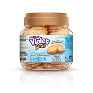 Violet Gold ไวโอเลตโกล์ดแครกเกอร์ 330-380 กรัม (6กระปุก)