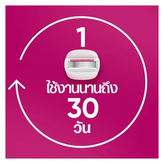[แพ็คสุดคุ้ม] ยิลเลตต์ วีนัส ชูการ์เบอร์รี่ มีดโกน 1 ด้าม พร้อม 6 ชิ้น Gillette Venus Sugarberry Razor and 6 Blades