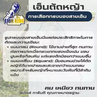 เอ็นตัดหญ้า เอ็นเหลี่ยม ขนาด 2.5/3/3.5/4 มิล คละสี แบบ 1 ปอนด์ LB อะไหล่ จานเอ็น กระปุกเอ็น