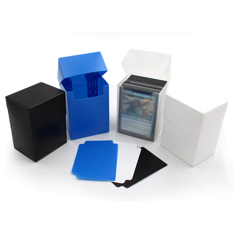 [แถมแผ่นกั้น] Deck Box กล่องใส่การ์ด กล่องเก็บการ์ด 80+ ใบ พลาสติก PP สำหรับ โปเกมอน One piece MTG บอร์ดเกม thumbnail 7