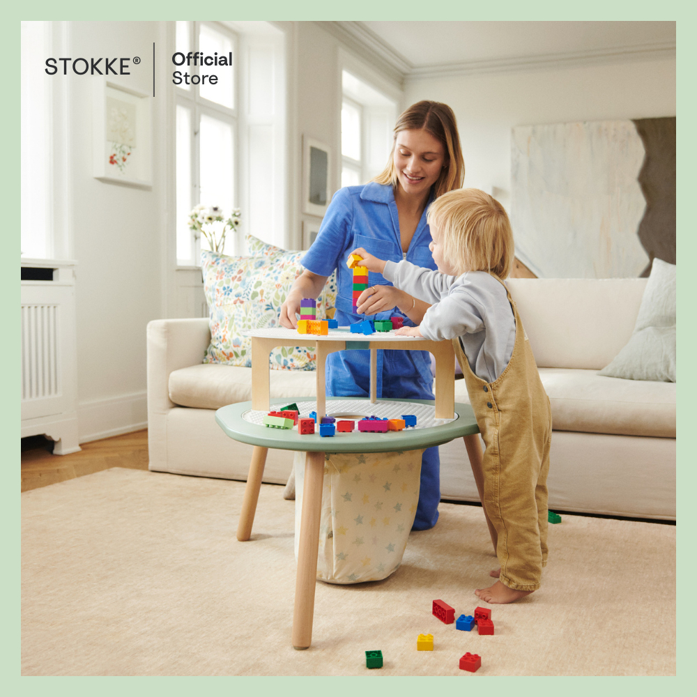 Stokke® Mutable™ Brick Tower V2 Balok Susun 2 Tingkat, Aksesori Meja Aktivitas Stokke® Mutable™ gambar 5