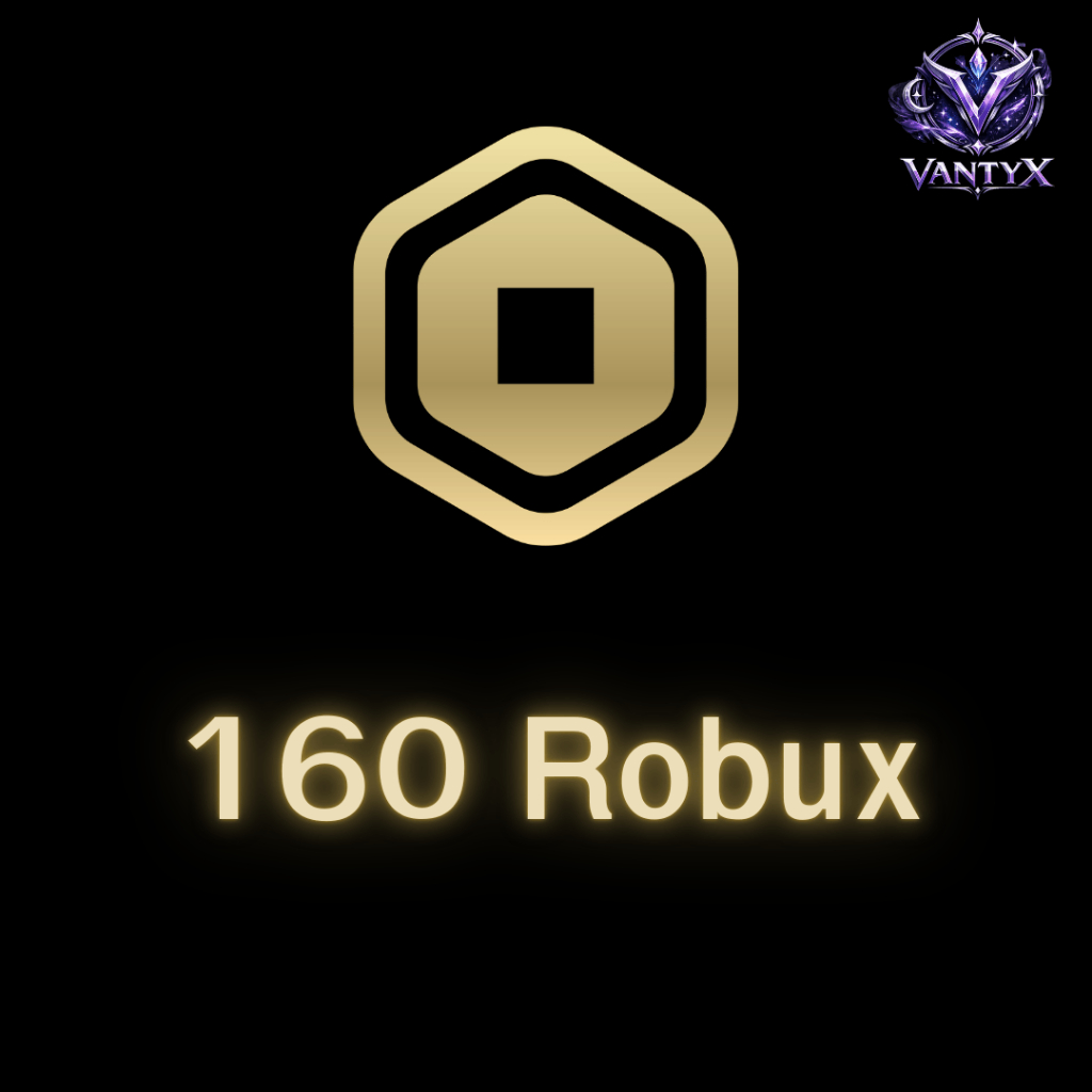 Roblox 160 Robux เติมโรบักซ์ (Roblox) ราคาถูก ส่งจริง ขนาด10x10