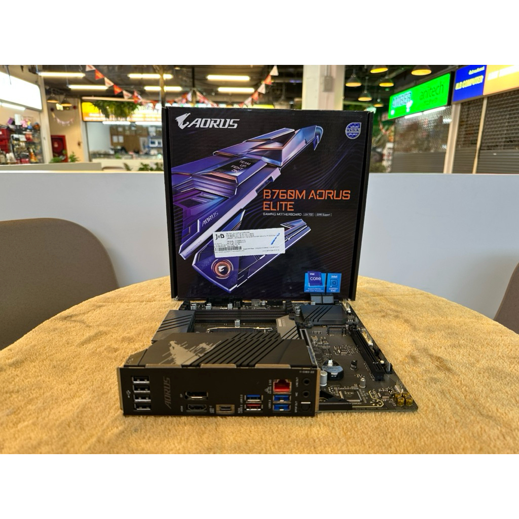 MAINBOARD (เมนบอร์ด) GIGABYTE B760M AORUS ELITE (REV. 1.0) - INTEL SOCKET 1700 DDR5 MICRO-ATX