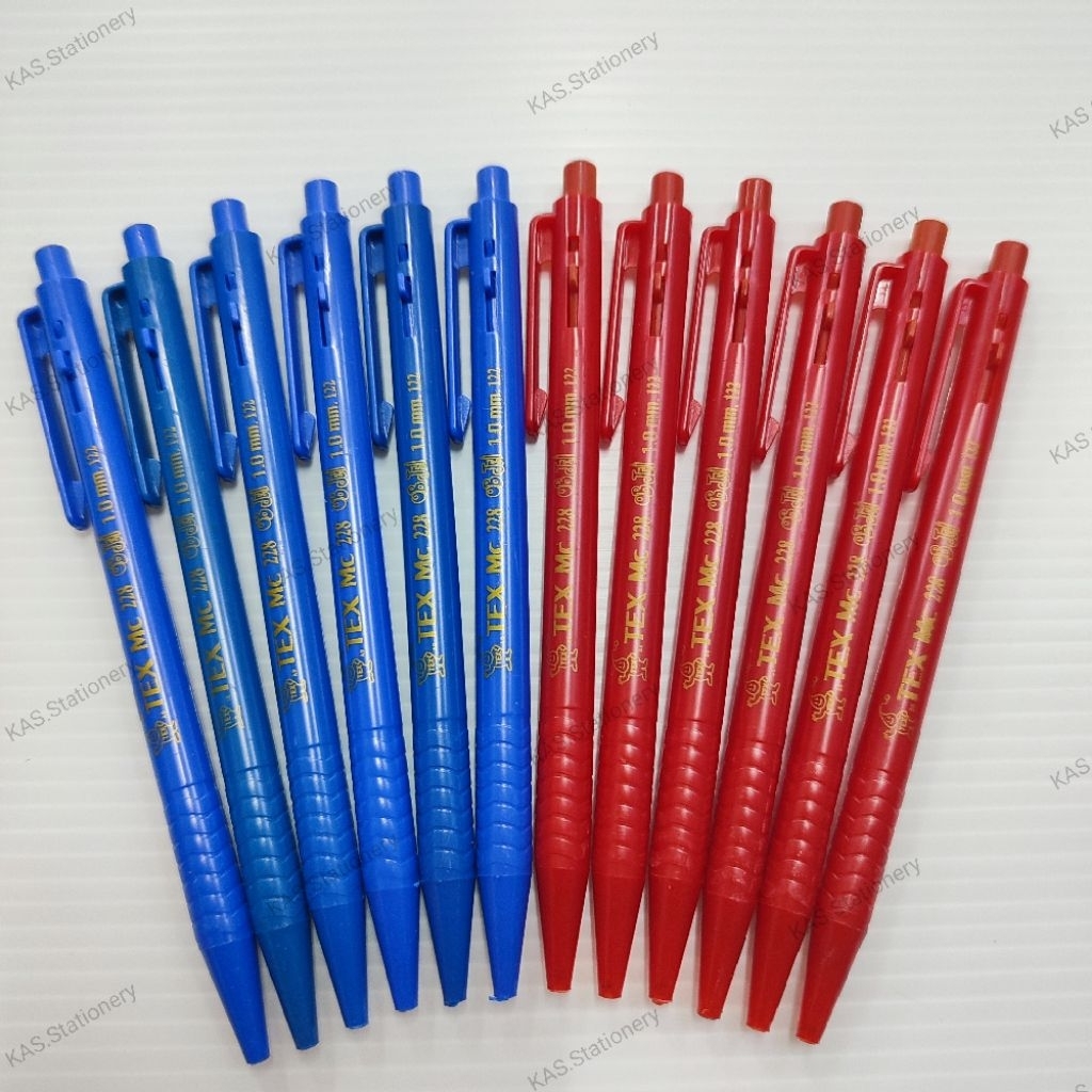 ปากกาลูกลื่น 1.0mm TEX (1×12ด้าม) MC228 ราคา ถูกที่สุด ดีลบีเคเค แกลเลอรีภาพที่ 6