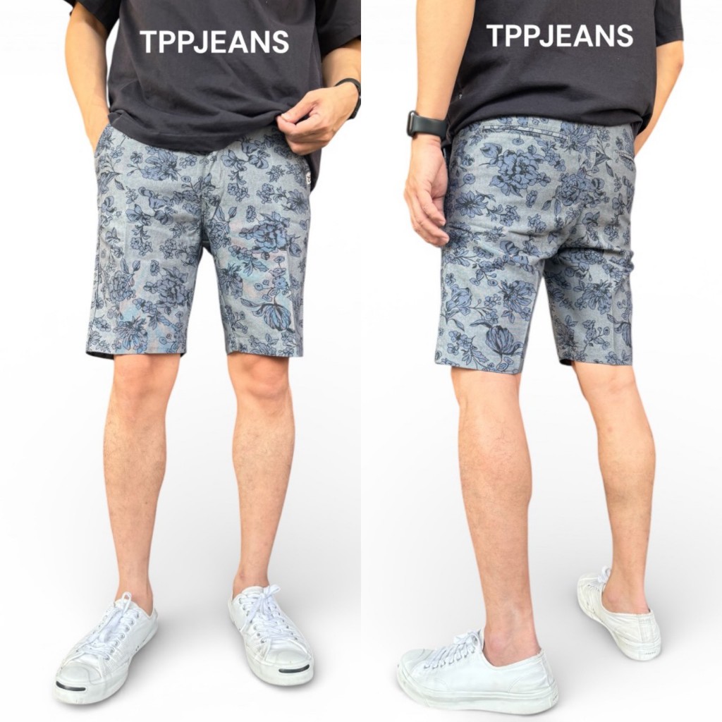 JEANSEXPRESS New Summer Shorts กางเกงยีนส์ขาสั้นชาย ทรงขาสั้นเหนือเข่า ทรงสวย ผ้ายืด ใส่สบาย เป้าซิป Size28-36
