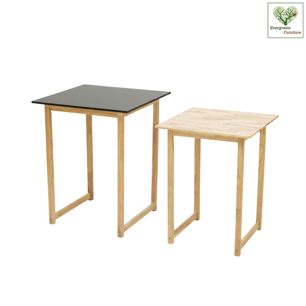 Evergreen Furniture โต๊ะบาร์ โต๊ะบาร์สูง โต๊ะไม้ยางพารา ขนาด 70x70 สูง 2 ไซส์รุ่น TC-70