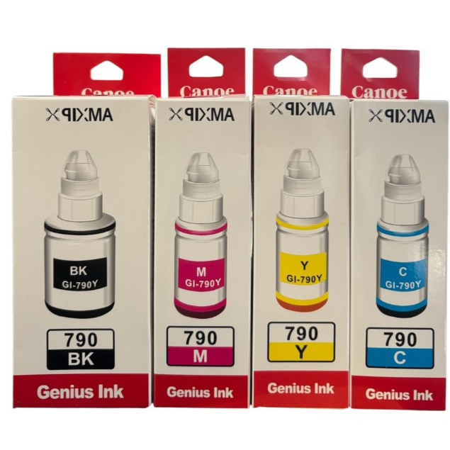 หมึกเติม canon pixma G1000/G2000/G3000 G2010 4สี (สีดำ,ฟ้า,แดง,เหลือง) พรีเมี่ยม