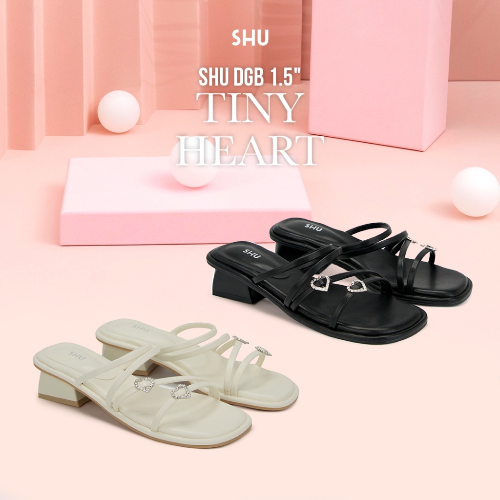 SHU DGB 1.5" TINY HEARTS รองเท้าส้นสูง