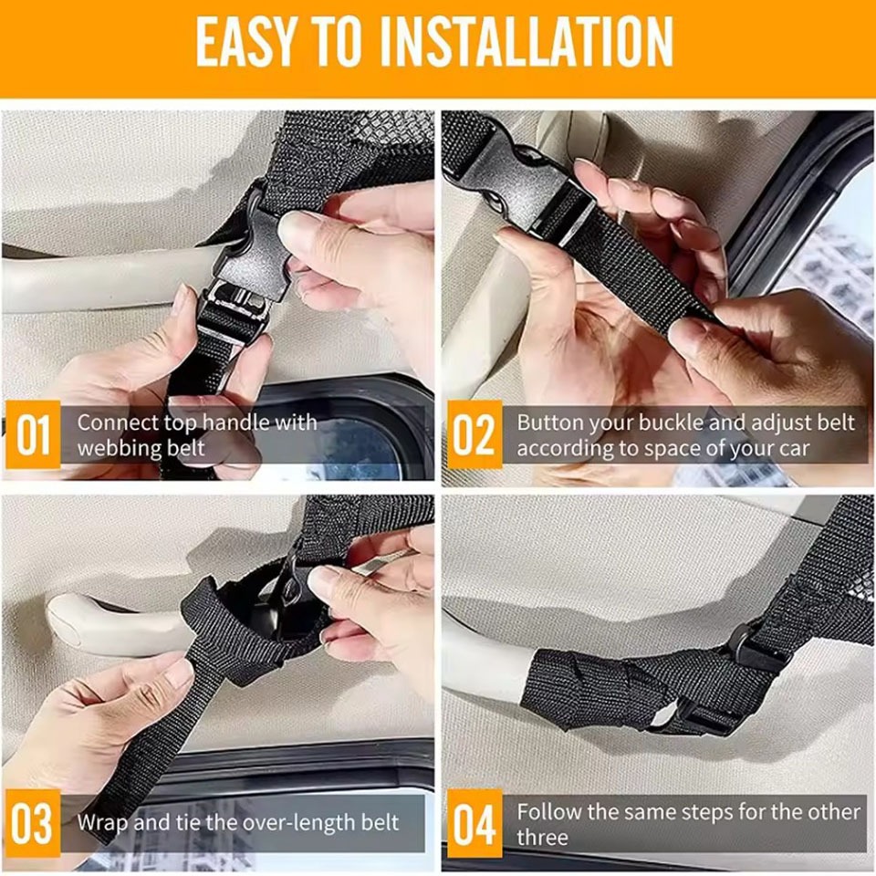 ตาข่ายเก็บของติดเพดานรถยนต์ (Car Ceiling Storage Net) ช่วยเพิ่มพื้นที่ภายในรถ และ เป็นระเบียบ ราคา ถูกที่สุด ดีลบีเคเค แกลเลอรีภาพที่ 4