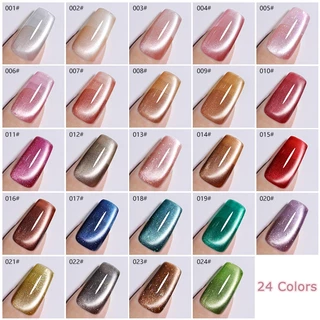 Nawoelite สีทาเล็บเจล สีทาเล็บ Cat Eye สีเจลเมทัลลิค เกล็ดเรืองแสง แมกเนติคเจล เงาวาวแบบเพชร สีแวววาวปาร์ตี้ สีทนนาน