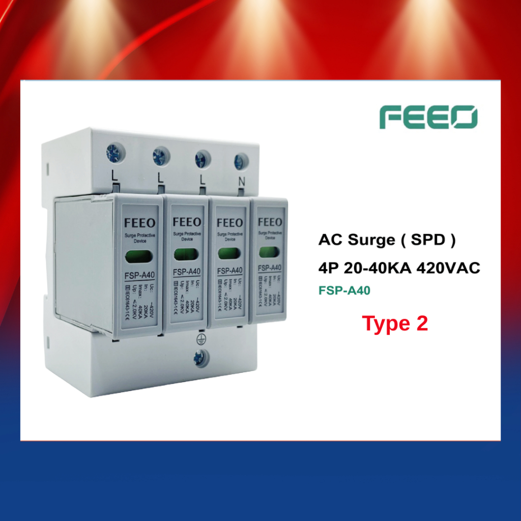 AC Surge Protection (SPD)4P 20-40KA 420VAC