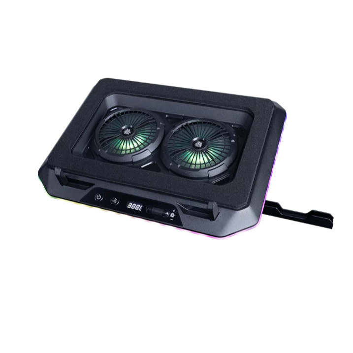 EGA รุ่น TYPE CP7 ที่วางโน๊ตบุ๊ค Dual Fan RGB Gaming Cooler Pad