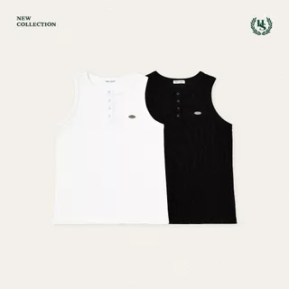 Highschool Summer Collection : Clubhouse Summer tank top เสื้อกล้ามซัมเมอร์ แบบถัก คอกลม - TPB02155