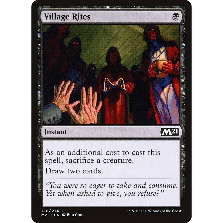 MTG - Magic The Gathering - Core Set 2021 - Village Rites - Near Mint