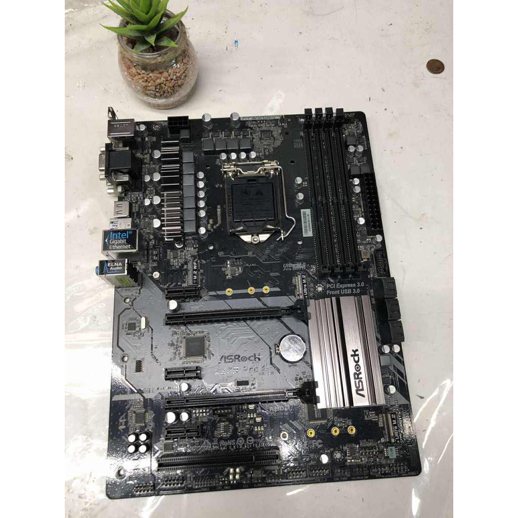 MAINBOARD (เมนบอร์ด) 1151 v.2  ASROCK Z370 Pro4  ไม่มีกล่อง พร้อมใช้งานราคาประหยัด ประกันร้าน