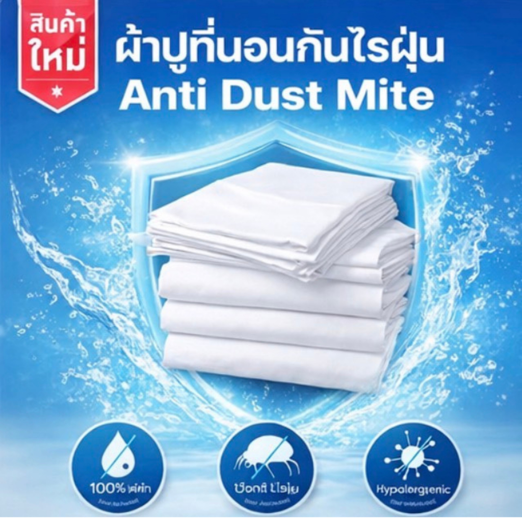 ผ้าปูที่นอนกันไรฝุ่น TOTO Bedding