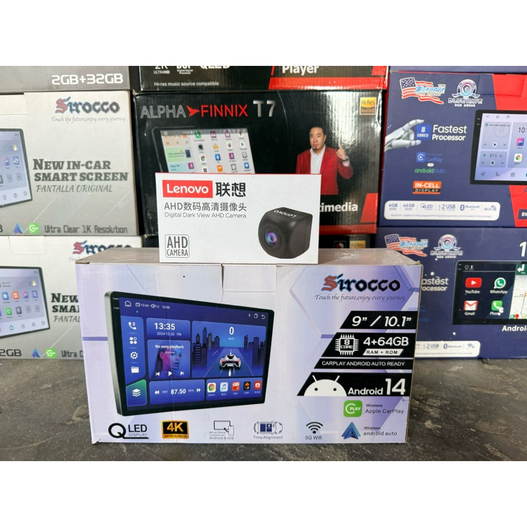 จอแอนดรอย sirocco s9 แรม4 รอม64 + กล้องถอย lenovo