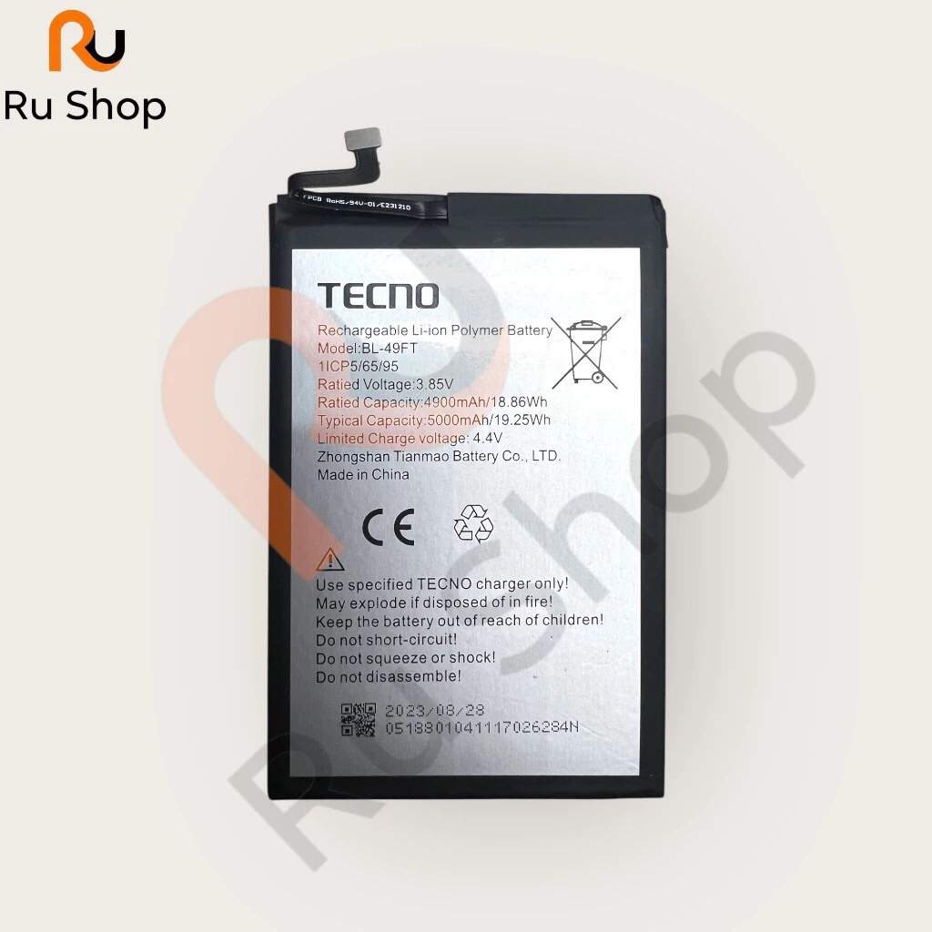 แบตเตอรี่ Tecno POP 4 / Tecno Spark 5 Air BL-49FT ส่งจาก กทม