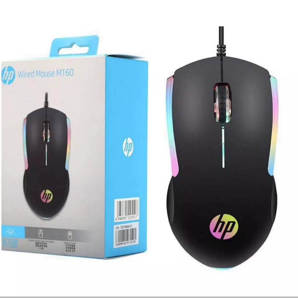 HP M160 Wired Mouse High Performance Optical Gaming Mouse With For Computer Notebook Laptop Office P