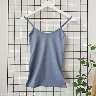 เสื้อสายเดี่ยวผู้หญิง เต็มตัว อกได้ถึง 38" ผ้านิ่มยืด ใส่สบาย ใส่เที่ยว หรือใส่ซับได้ By A.COSMET