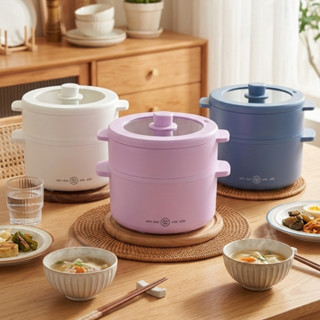 (พร้อมส่ง) หม้อไฟฟ้ารุ่นใหม่หม้อไฟฟ้า 2 ลิตร ทอด ตุ๋น ต้ม นึ…