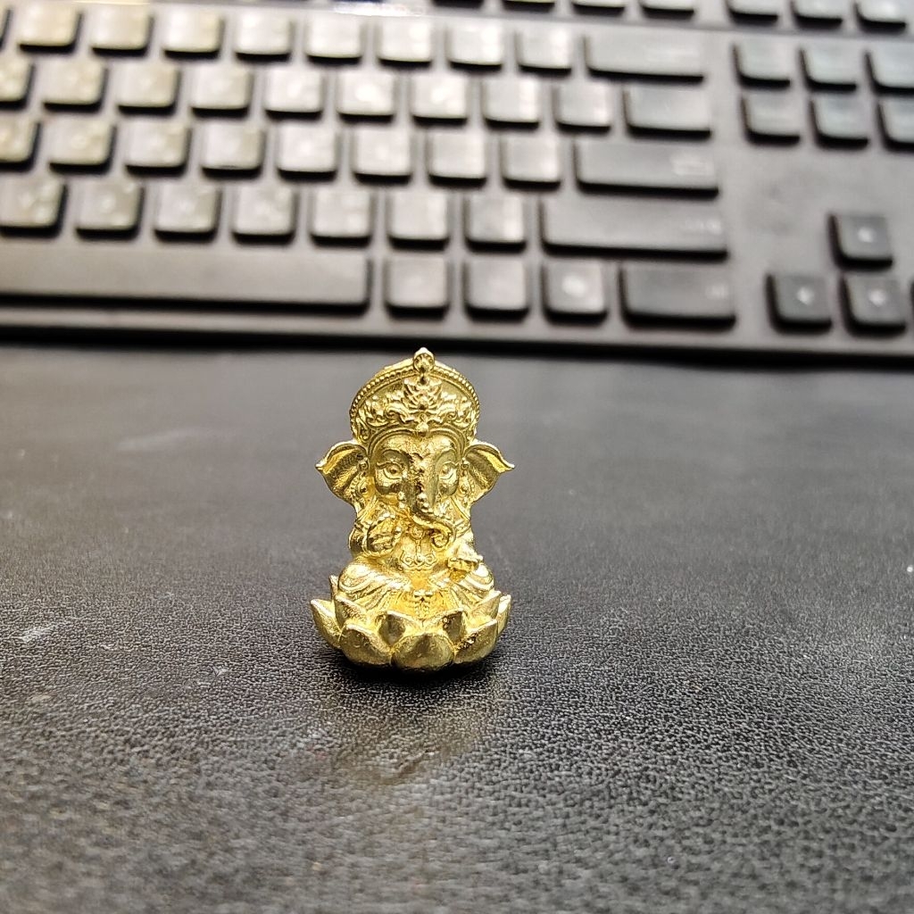 พระพิฆเนศจิ๋ว_ประทานพรประทับดอกบัวสูง 1.9cm._ขอได้ทุกเรื่อง ราคา ถูกที่สุด ดีลบีเคเค แกลเลอรีภาพที่ 6