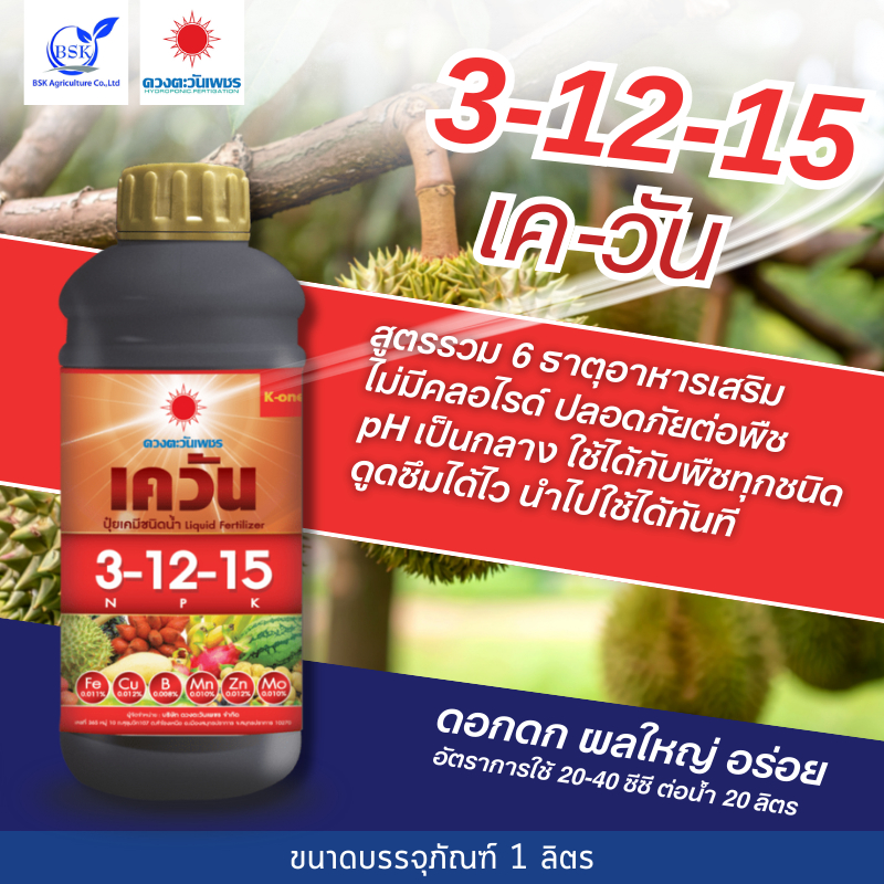 3-12-15 เค-วัน 1 L ( ดวงตะวันเพชร ) #BSK