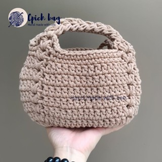 (พรีออเดอร์) Cpich , Twist bag กระเป๋าถักโครเชต์ กระเป๋าถือ …