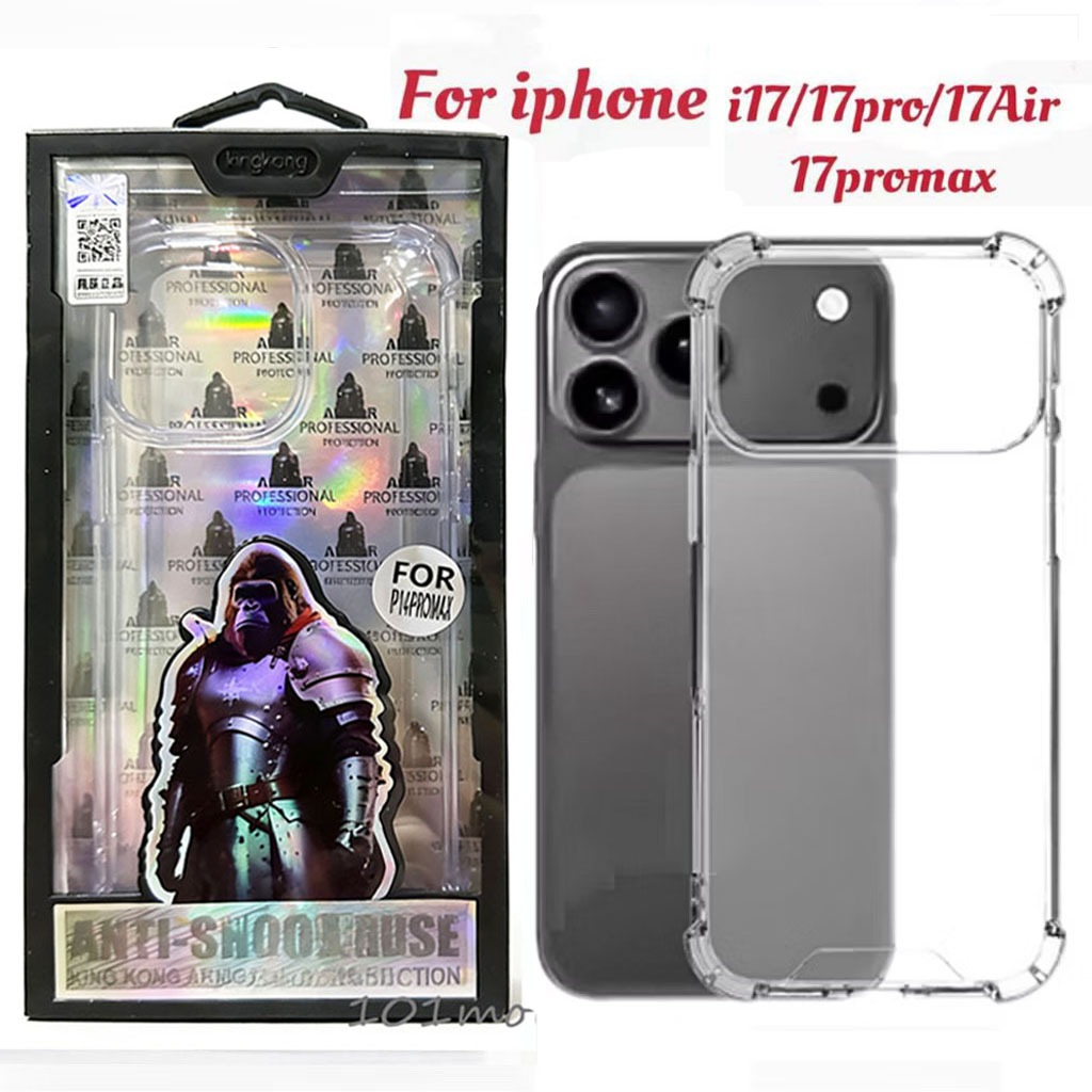 เคส For iPhone 17 17Air 17Pro 17Promax Kingkong เคสใสกันกระแทกคิงคอง สำหรับ ไอโฟน 13 11 12 14 15 16 17 Pro max 7,8 Plus