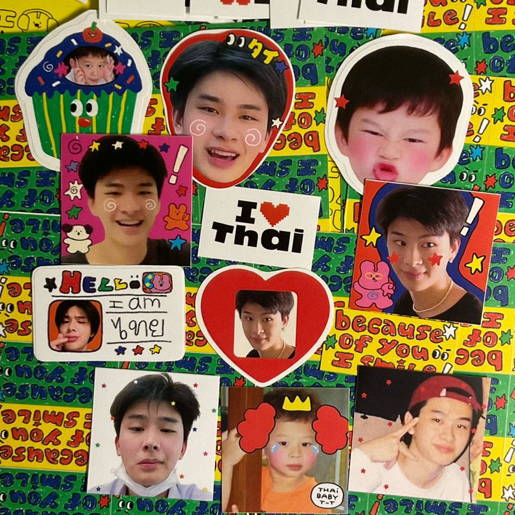sticker bus 12 ชิ้น (Thai,Nex)
