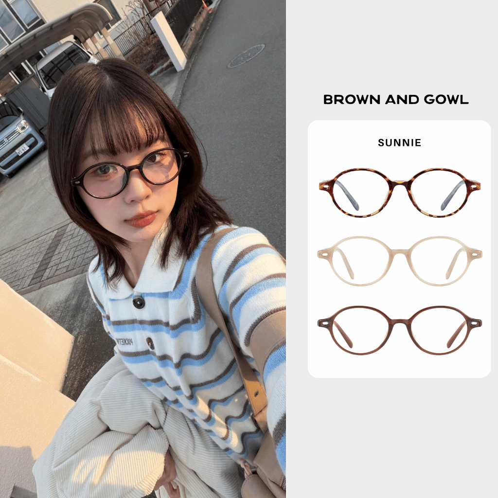 กรอบแว่นตารุ่น SUNNIE พร้อมส่ง แถมฟรี! กล่อง+ผ้าเช็ดแว่น (เฉพาะกรอบจัดส่ง 1-2 วัน / ตัดเลนส์  3-5 วัน)