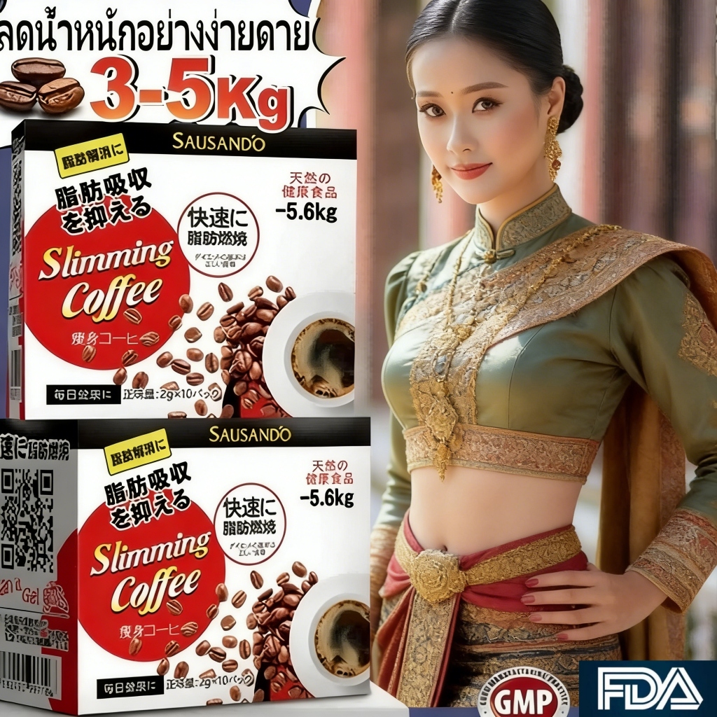 ☕SAUSANDO กาแฟดำนำเข้าจากญี่ปุ่น 💯 สูตรอร่อยไม่มีน้ำตาล ดื่มได้ทุกวัน