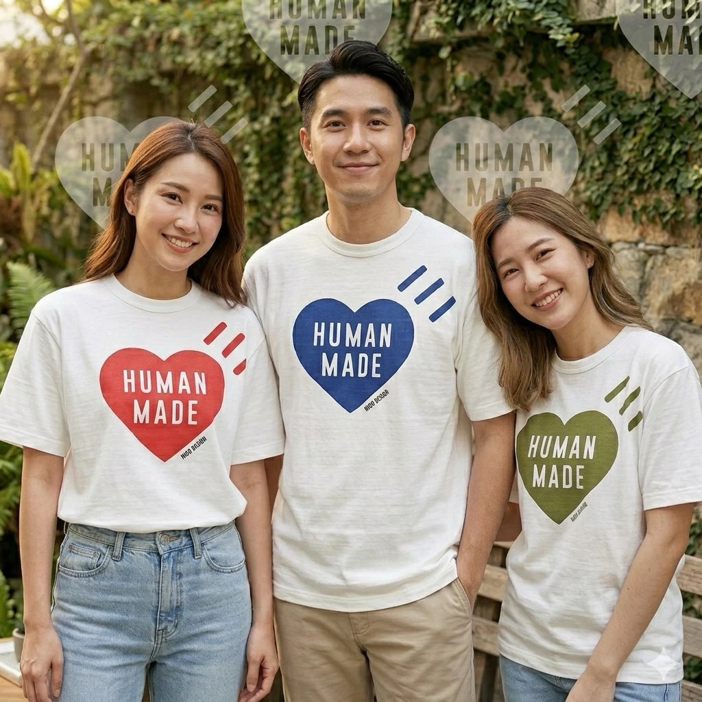 พร้อมส่งในไทย เสื้อยืด HUMAN MADE Daily สกรีนวันที่ s/s tee 2026(Red, Navy) ของแท้จากShop ญี่ปุ่น