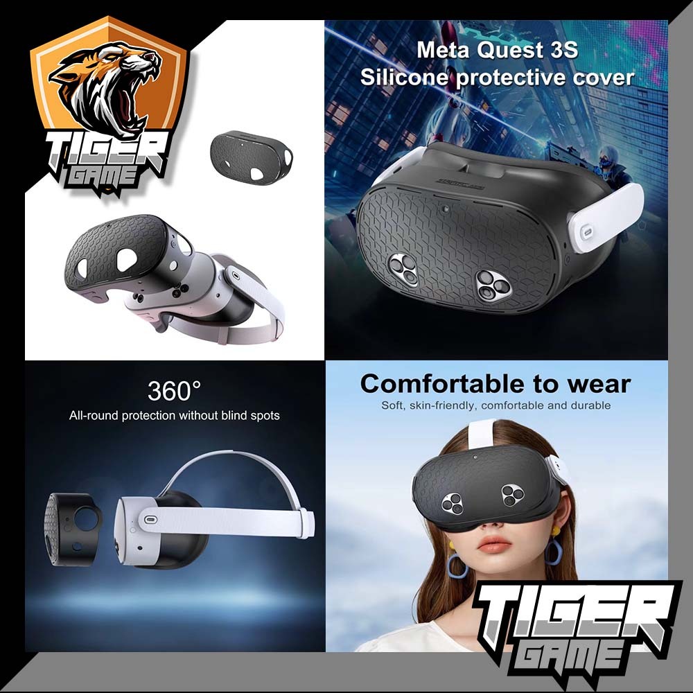 ซิลิโคน Meta Quest 3s (Protective Cover for Meta Quest 3s )(ซิลิโคน Meta 3s)(Silicone Meta Quest 3s)