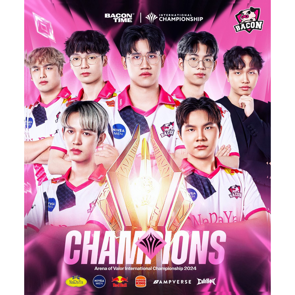 Bacon Time Esports 🐽 เสื้อของนักเเข่ง (ไม่มีขาย) ❤️‍🔥