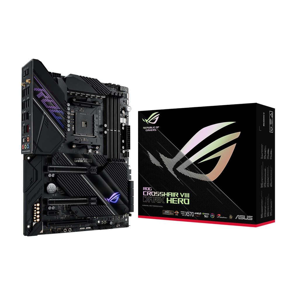 MAINBOARD (เมนบอร์ด) AM4 ASUS ROG X570 CROSSHAIR VIII DARK HERO WIFI ตัวท็อป พร้อมส่ง