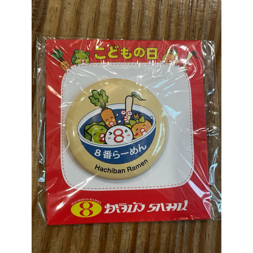 เข็มกลัดHachiban Ramen(ฮาจิบัง)4.4x4.4ซม.(พร้อมส่ง)