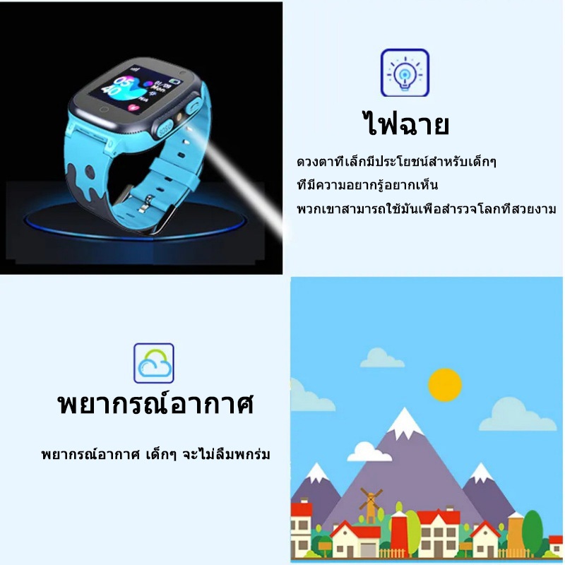 Bluem Z1 นาฬิกาเด็ก นาฬิกาสำหรับเด็ก โทรได้ Smart Watch นาฬิกา จอสัมผัส GPS วิดีโอคอล ถ่ายภาพ ราคา ถูกที่สุด ดีลบีเคเค แกลเลอรีภาพที่ 9