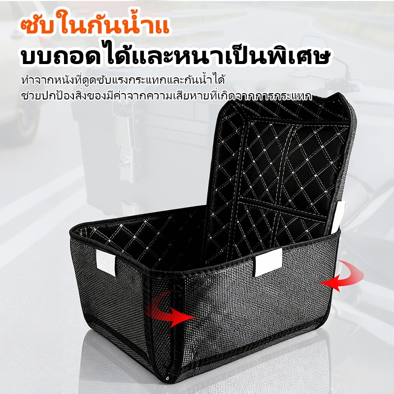 NEW ถอดแยกได้ ท้ายกล่องเก็บของท้ายรถมอเตอร์ไซค์ 50L พร้อมอุปกรณ์มอเตอร์ไซค์สะท้อนแสง motorcycle bag  กล่องหลัง ราคา ถูกที่สุด ดีลบีเคเค แกลเลอรีภาพที่ 6