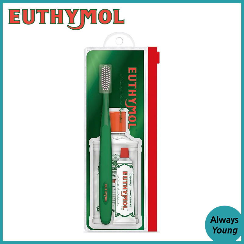 EUTHYMOL Travelling Kit ชุดเดินทาง (แปรงสีฟัน+ยาสีฟัน+น้ำยาบ้วนปาก) Set