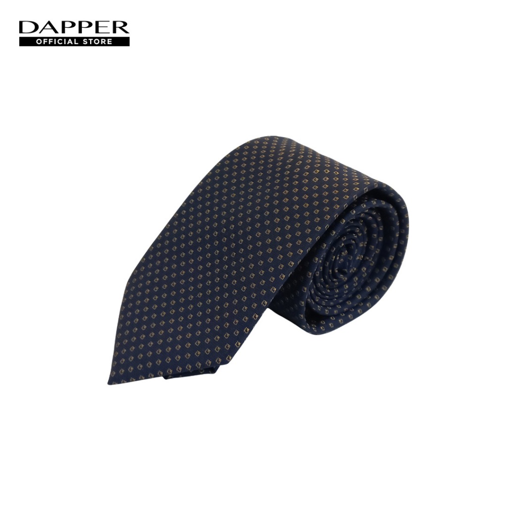 DAPPER เนคไท 7.5 cm Geometric Square Tie สีกรมท่า (TI/NA/843RJ)