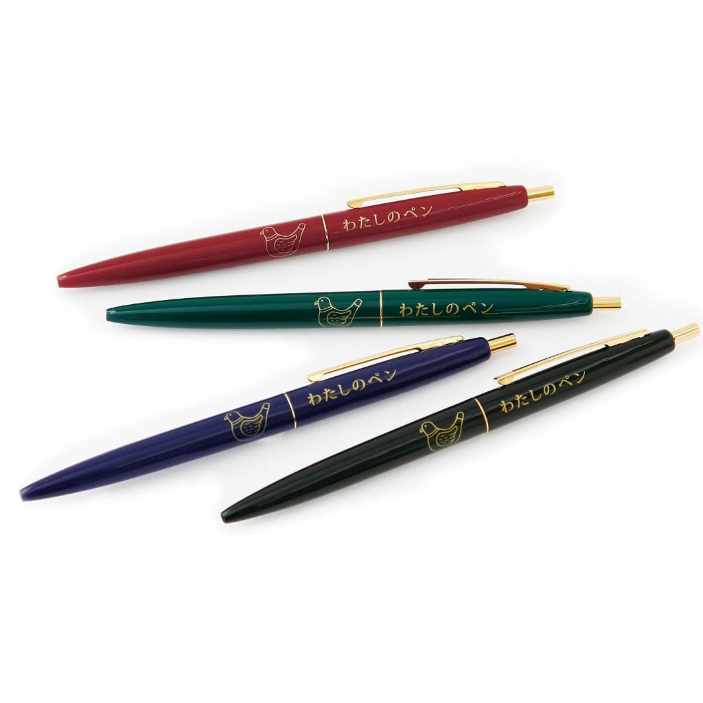 Penco Knock Ballpoint Pen Dove Flute (HFT191) / ปากกาลูกลื่นสไตล์ย้อนยุค แบรนด์ Pencoประเทศญี่ปุ่น