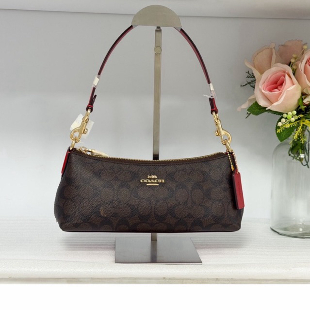 AD🎀(สด-ผ่อน) CX810 Charlotte Shoulder Bag In Signature Canvas