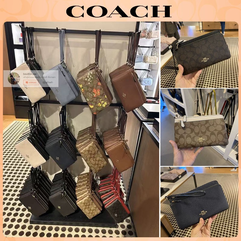 จัดส่งรวดเร็ว，🔥 กระเป๋าคลัตช์สำหรับผู้หญิง，กระเป๋าสตางค์ซิปคู่，ที่ใส่บัตร C5610 C5576
