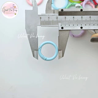 พวงกุญแจกลม ห่วงกลม คละสี เกรดพรีเมี่ยม แบบสปริง 25 mm สำหรับ DIY งานทำพวงกุญแจ