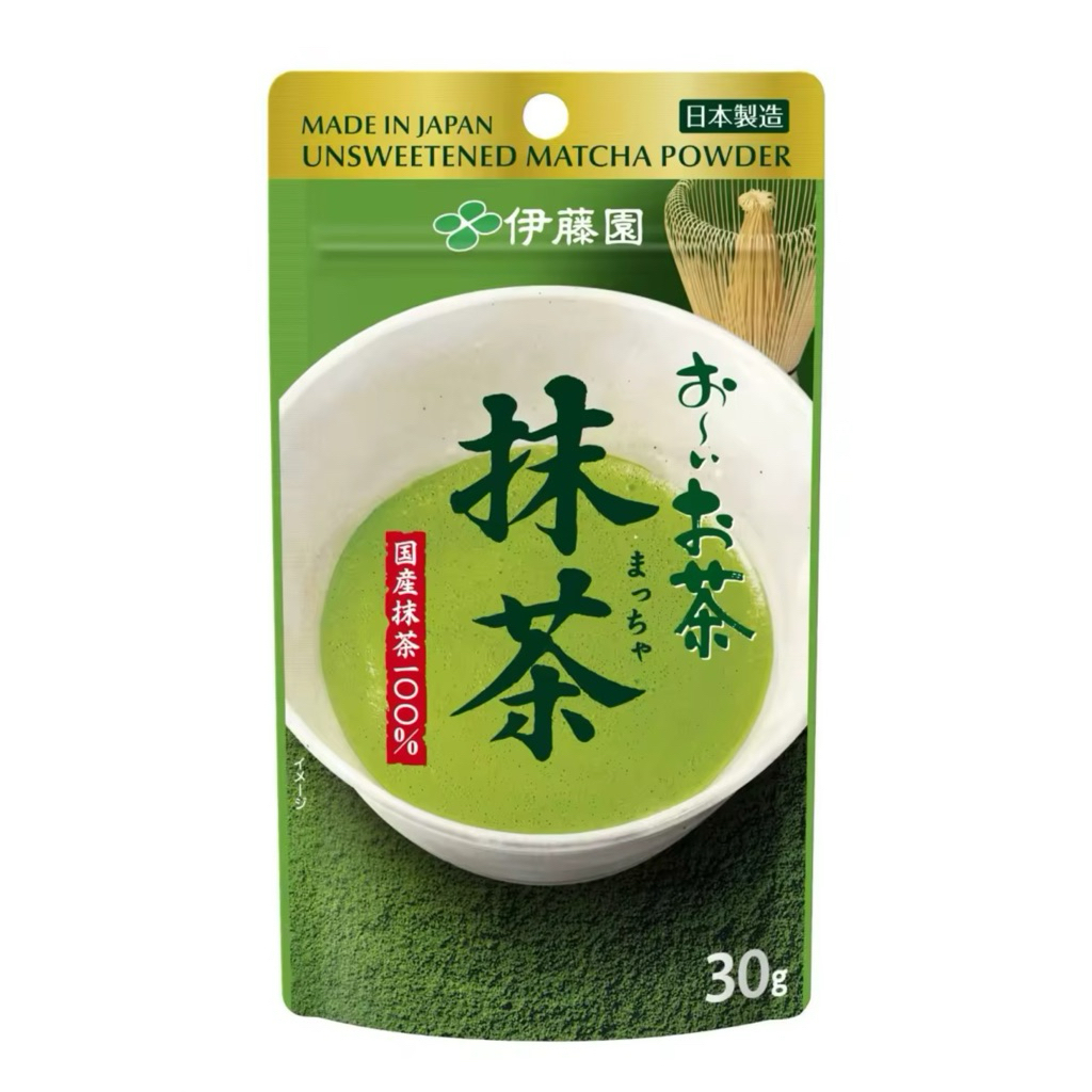 Itoen Oi Ocha Uji Unsweetened Matcha 30g ผงชาเขียวคุณภาพสูง ไม่หวาน