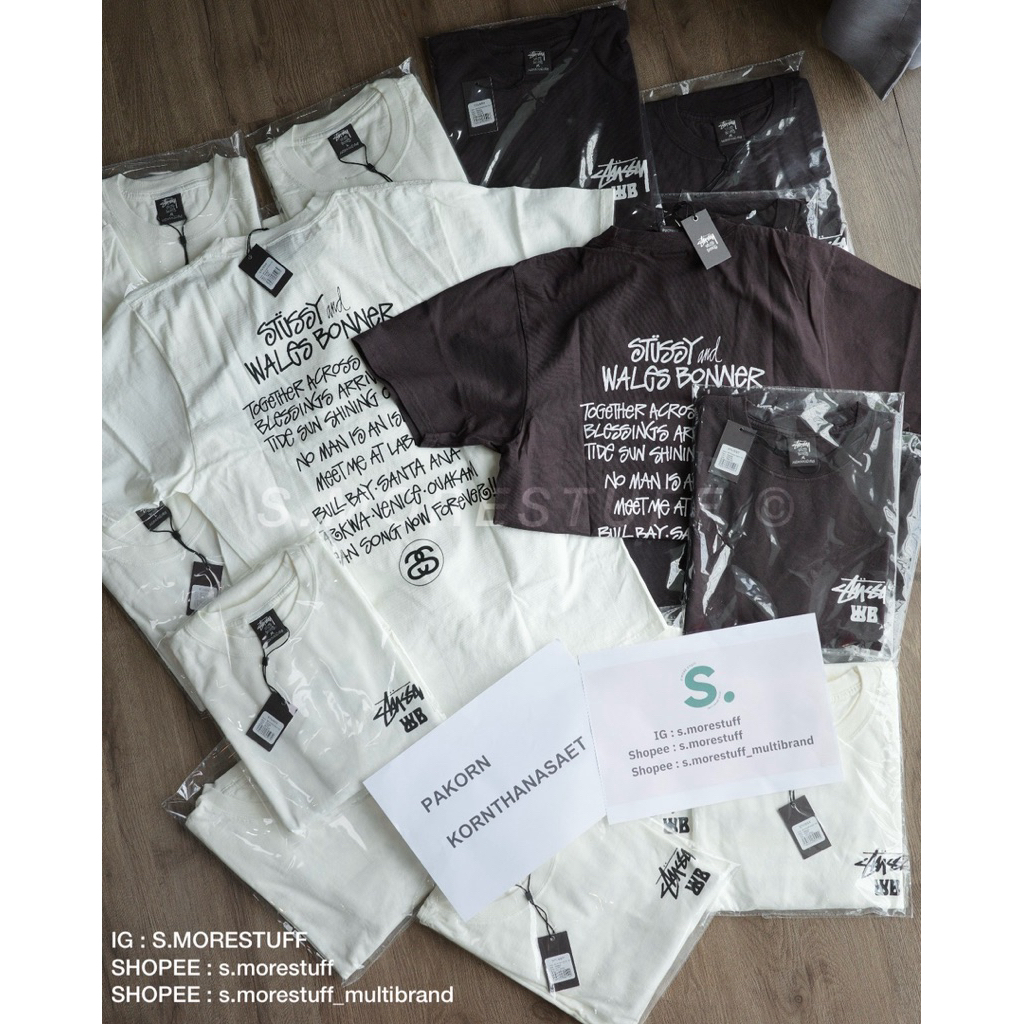 STUSSY. WALES BONNER OCEAN SONG TEE